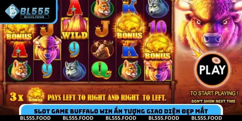 Slot Game Buffalo Win ấn tượng giao diện đẹp mắt